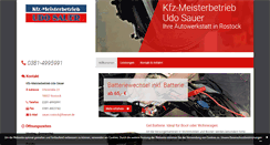 Desktop Screenshot of kfz-sauer.de